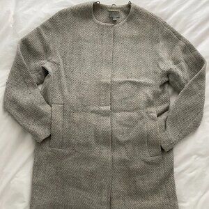 COS Grey wool blend coat